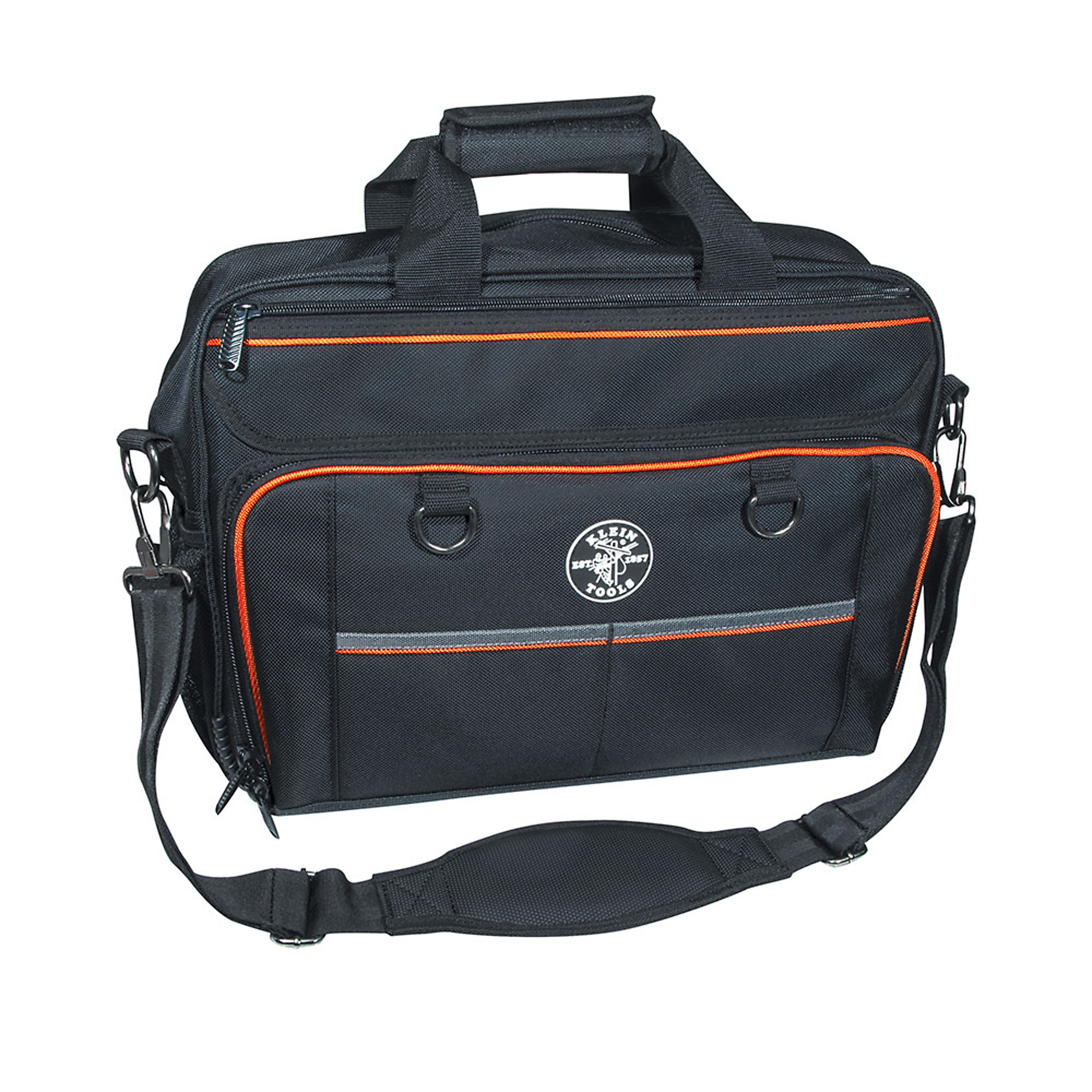 Klein Tools, Tool Bag, Tradesman Pro Tech Bag, 22 Pockets w/La, Color Black, Pockets (qty.) 22 Material Polyester, Model# 55455M